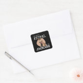 Mijn geestesdier is een eikel. vierkante sticker (Envelop)