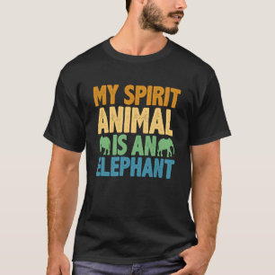 Mijn Geestesdier is een olifant voor mannen Jung T-shirt