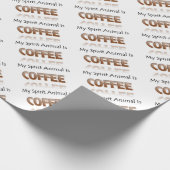 Mijn Geestesdier is koffie Cadeaupapier (Hoek)