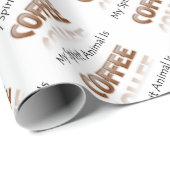 Mijn Geestesdier is koffie Cadeaupapier (Rol Hoek)