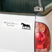 Mijn Gegoten Paard is een Sound Horse Bumpersticke Bumpersticker (Op Truck)