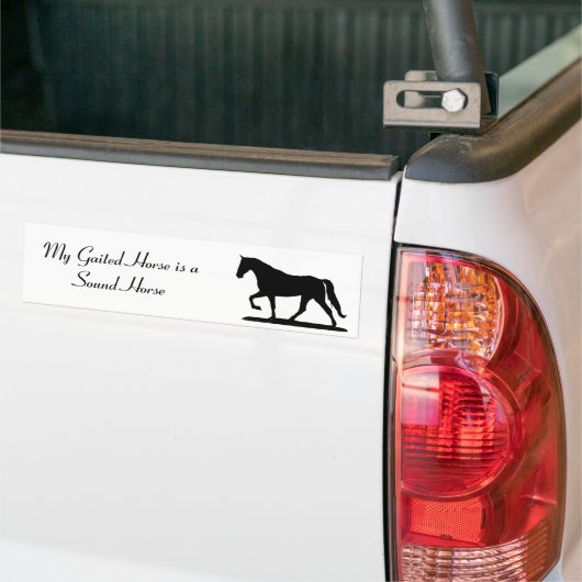 Mijn Gegoten Paard is een Sound Horse Bumpersticke Bumpersticker (Op Truck)