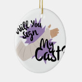 Mijn gegoten teken keramisch ornament (Rechts)