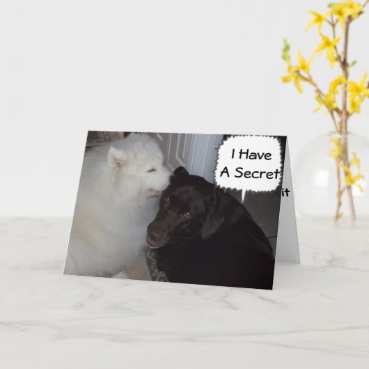 MIJN GEHEIM IS: IK HOU VAN JE, IEDEREEN WEET HET KAART (Gele Bloem)