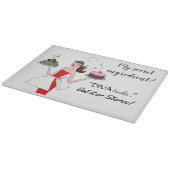 "Mijn geheime ingrediënt is DIVAtude!" Snijplank (Hoek)