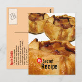 Mijn geheime ontvangstkaart - Apple Galette Briefk Briefkaart (Voorkant / Achterkant)