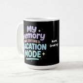 Mijn Geheugen Is In Vakantiemodus Pastel Design Koffiemok (Voorkant links)