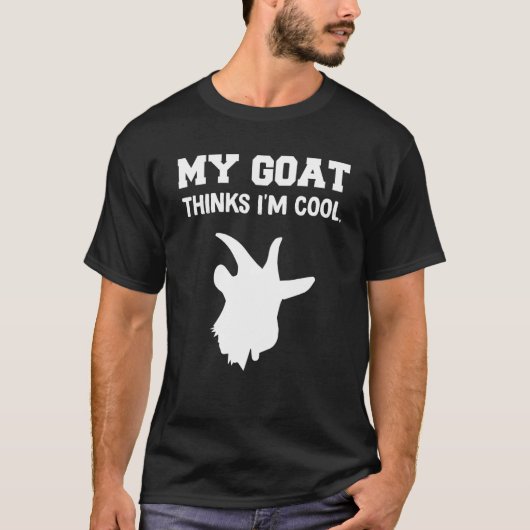 Mijn geit denkt dat ik kool ben t-shirt (Voorkant)
