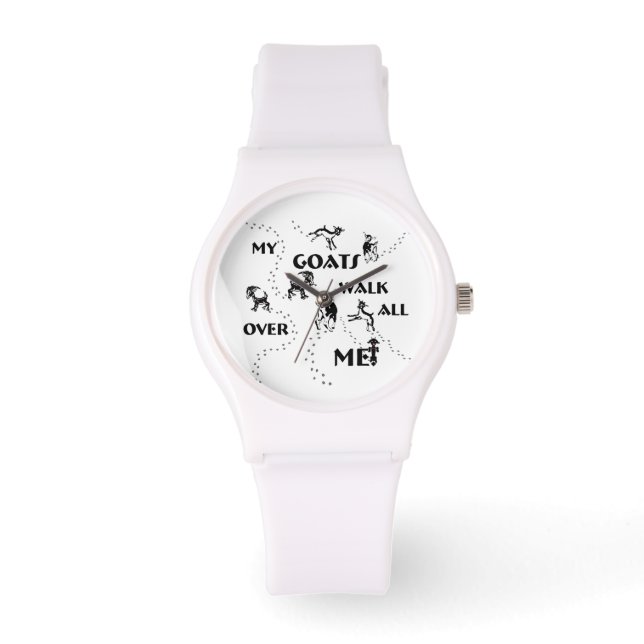 Mijn geiten lopen over me heen horloge (Voorkant)