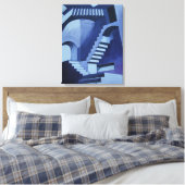 Mijn gekke trappen canvas afdruk (Insitu (Slaapkamer))