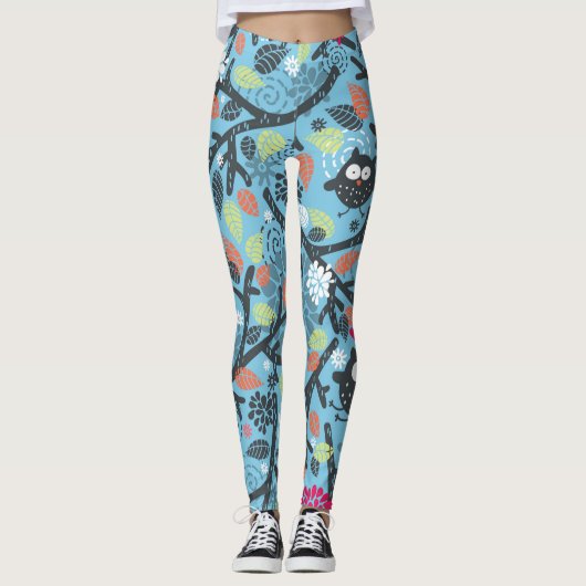 Mijn gekke uilvogel leggings (Voorkant)