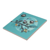 Mijn gekke uilvogel tegeltje (Zijkant)