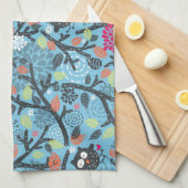 Mijn gekke uilvogel theedoek (Quarter Fold)