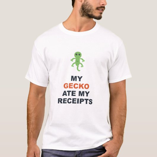 Mijn gekko at mijn bonnetjes t-shirt (Voorkant)