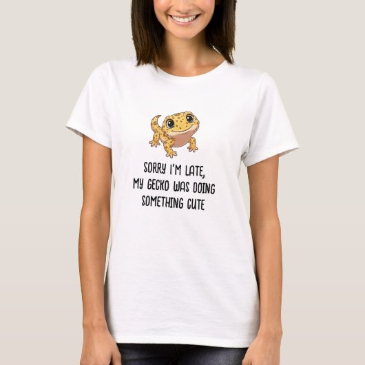 Mijn gekko deed iets schattigs T-shirt (Voorkant)
