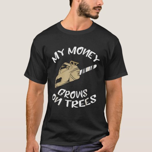 Mijn geld groeit op bomen - grappige blogger kh t-shirt (Voorkant)