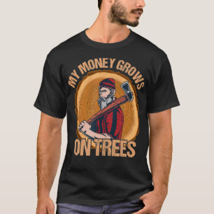 Mijn geld groeit op shirt Retro Arborist Lumbe