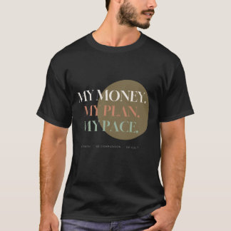 Mijn Geld Mijn Plan Mijn Tempo Crème Lettering T-shirt