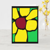 Mijn Gele Bloem Abstracte Kaart (Gele Bloem)