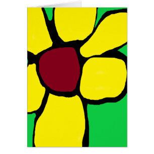 Mijn Gele bloem Abstracte kaart