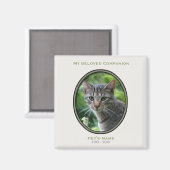 Mijn Geliefde Companion Pet's Keepsake Magnet 1 (Voorkant / Achterkant)