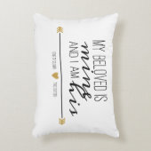 Mijn geloof is Mijnbouw, Schrift Accent Kussen (Voorkant(Verticaal))