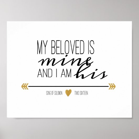 Mijn geloof is Mijnbouw, Schrift Poster (Voorkant)