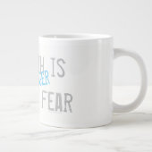 Mijn geloof is sterker dan mijn angst grote koffiekop (Rechts)