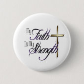 Mijn geloof ronde button 5,7 cm (Voorkant)