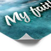 "Mijn geloof sterkt me" Motivatie Affirmatie Poster (Hoek)