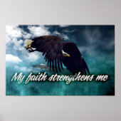 "Mijn geloof sterkt me" Motivatie Affirmatie Poster (Voorkant)