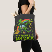 Mijn geluk beproeven Funny graafmachine St. Patric Tote Bag (Dichtbij)
