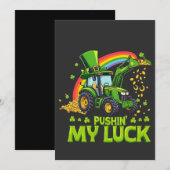 Mijn Geluk Beproeven Grappige Graafmachine St. Pat Kaart (Voorkant / Achterkant)