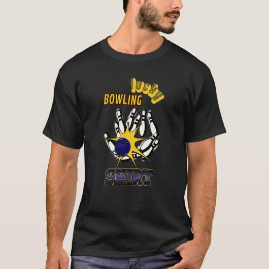 Mijn gelukkige B0wling Grappige Strike Cool B0wler T-shirt (Voorkant)