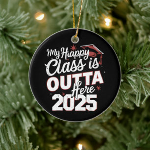 Mijn gelukkige klas is weg 2025 afgestudeerde seni keramisch ornament