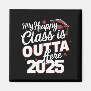 Mijn gelukkige klas is weg 2025 Senior afgestudeer Magneet