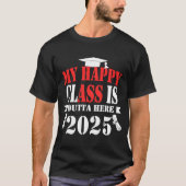 Mijn gelukkige klasse is hier 2025 Afstuderen 2025 T-shirt (Voorkant)