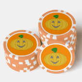 Mijn gelukkige Oranje pompoen Poker Chips (Opstapeling)