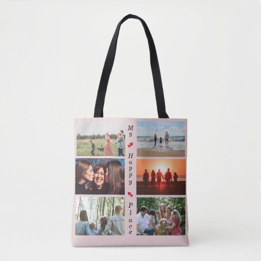 Mijn gelukkige plaats  familie foto 6 Afbeelding Tote Bag (Voorkant)