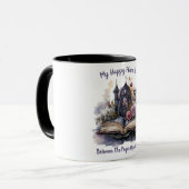 Mijn gelukkige plaats is tussen de pagina's van ee mok (Voorkant links)