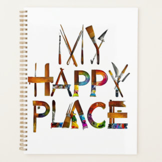 "Mijn Gelukkige Plek – Artistiek Gereedschap Typog Planner