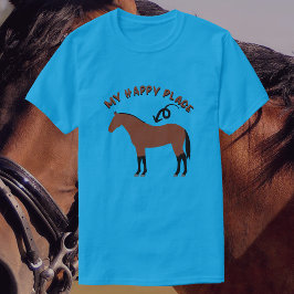 Mijn gelukkige plek | Bay Horse Riding T-shirt