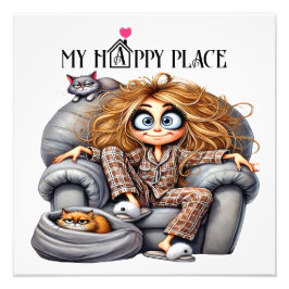 MIJN GELUKKIGE PLEK FOTO AFDRUK