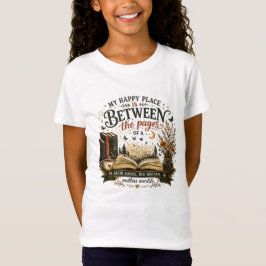 MIJN GELUKKIGE PLEK IS TUSSEN DE PAGINA'S T-SHIRT