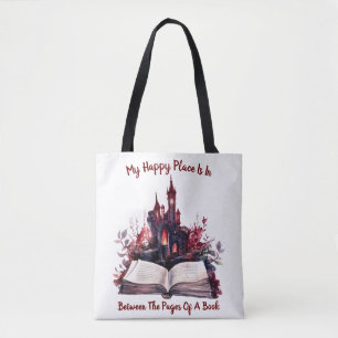 Mijn Gelukkige Plek Is Tussen De Pagina's Van Een Tote Bag