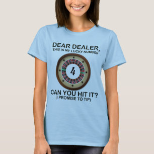 Mijn gelukkige roulette nummer t-shirt