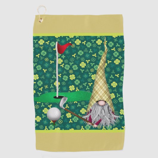 Mijn Geluks Kabouter Golfhanddoek (Voorkant)