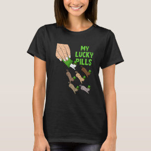 Mijn geluks pillen kat St. Patrick's Dag Ierse kit T-shirt