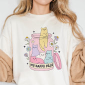 Mijn Geluks Pillen Knuffel Katjes Tri-Blend Shirt