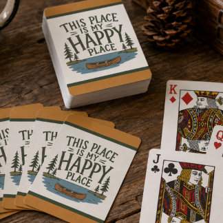 Mijn Geluksplek Deerwood Lake Pokerkaarten